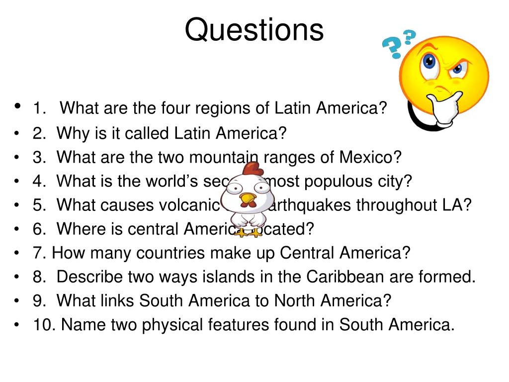 questions