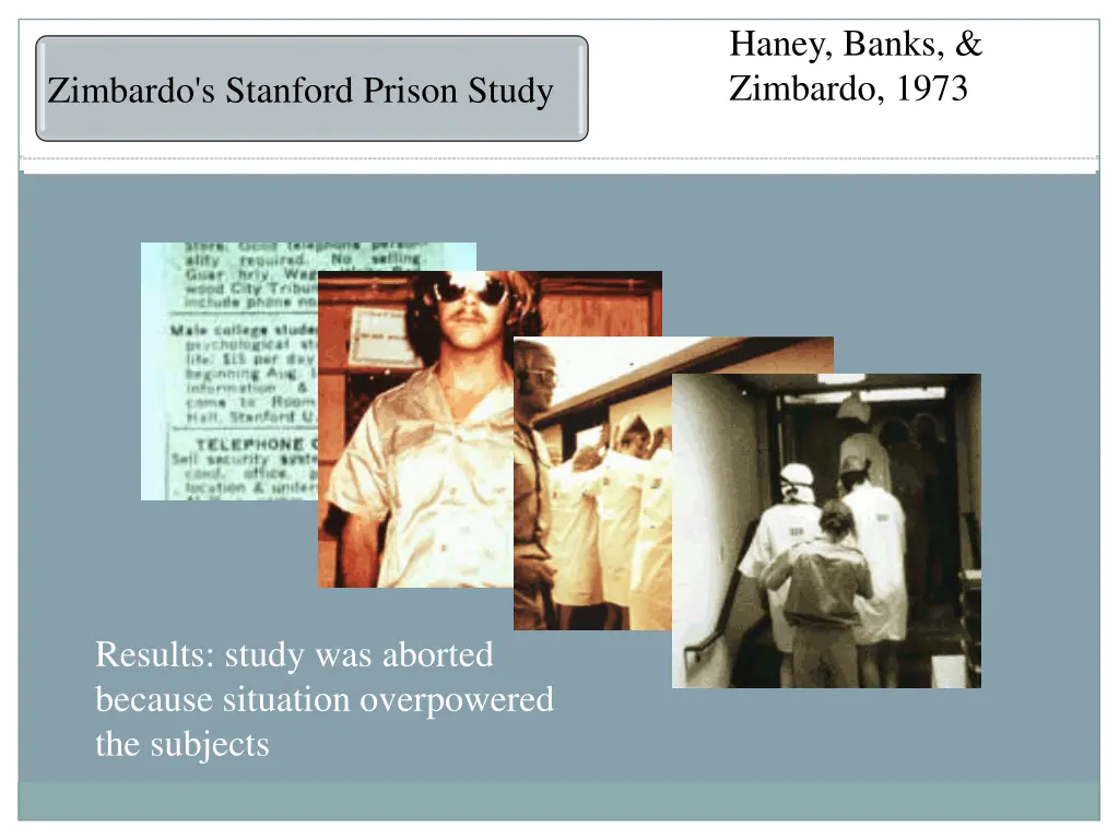 haney banks zimbardo 1973