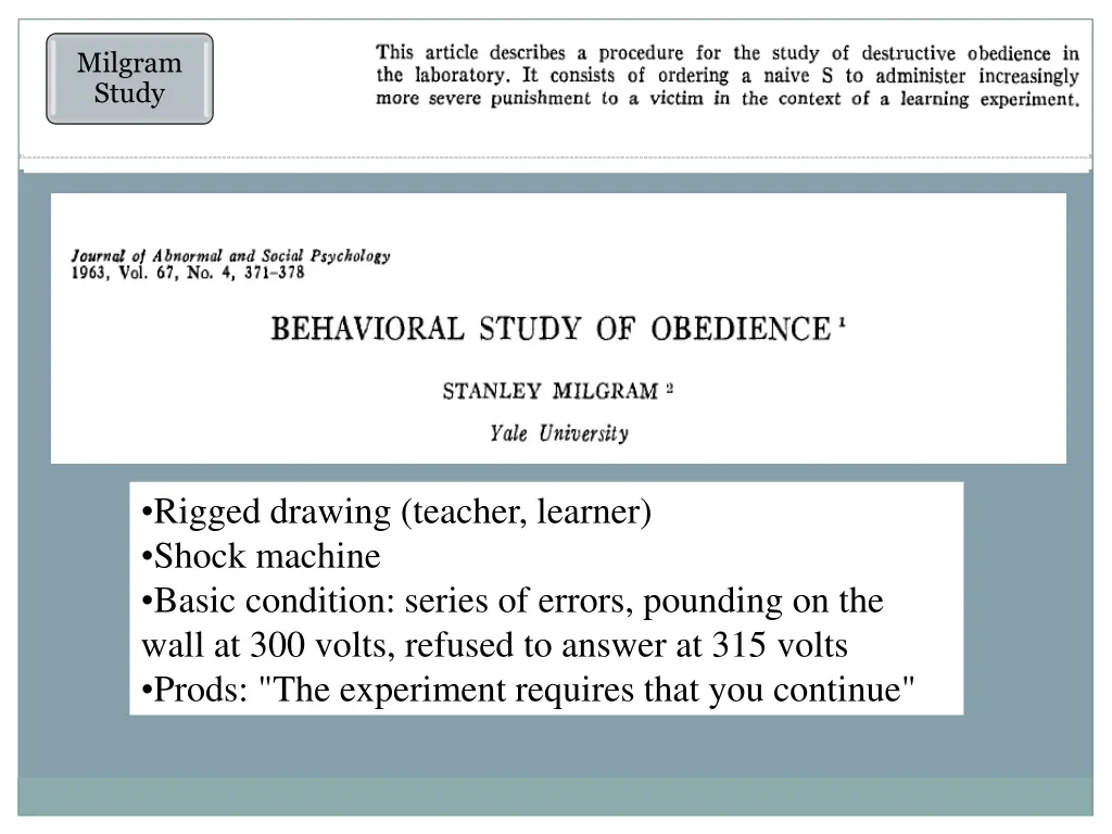 milgram study