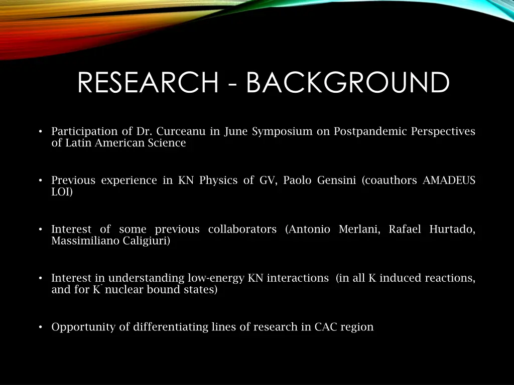research background