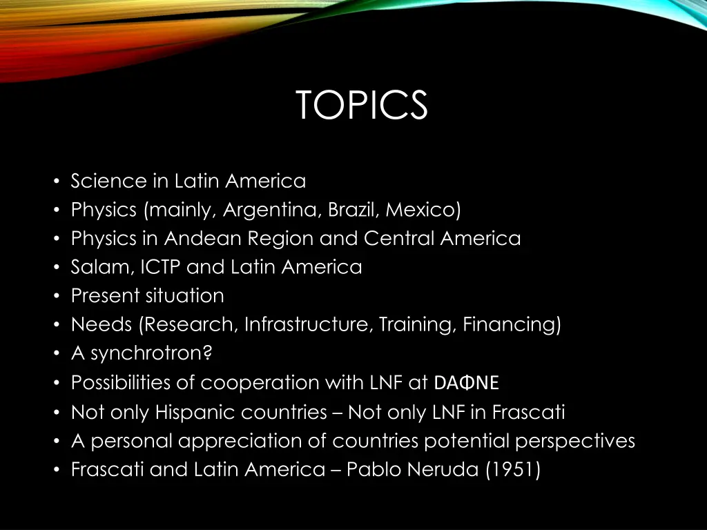 topics