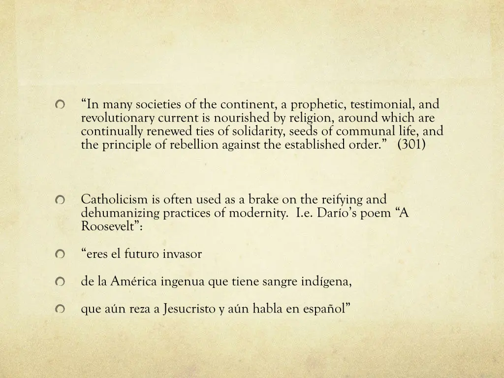 in many societies of the continent a prophetic