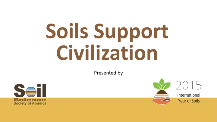 soils support civilization