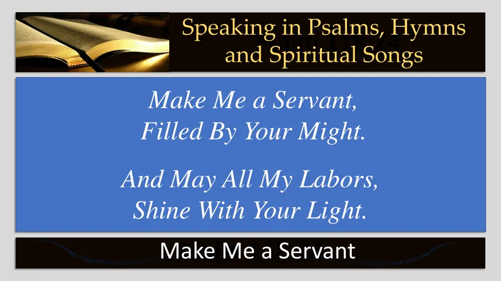 speaking in psalms hymns 5