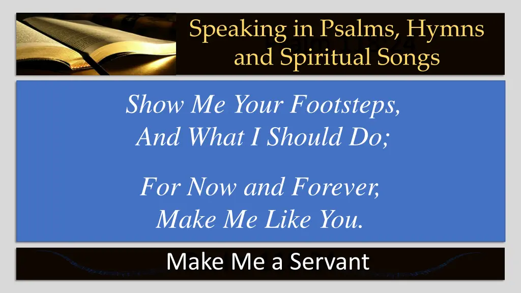 speaking in psalms hymns 6