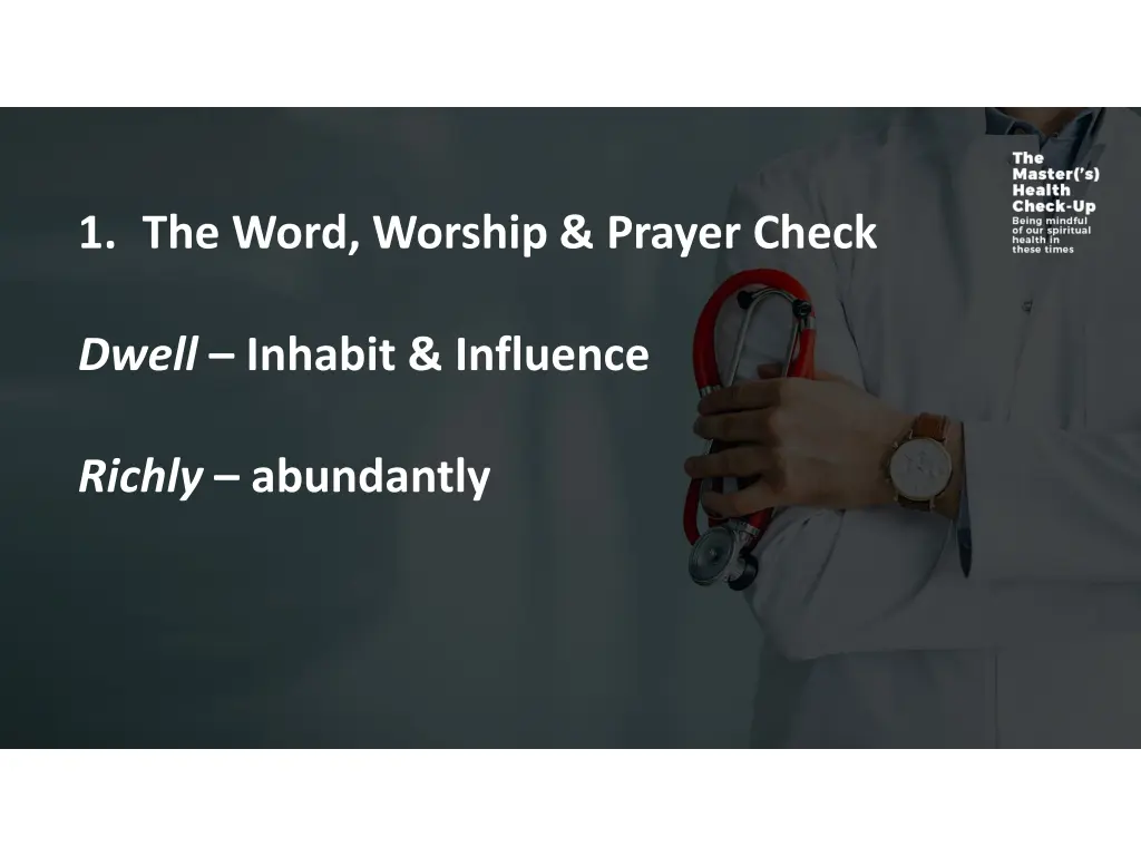 1 the word worship prayer check 2