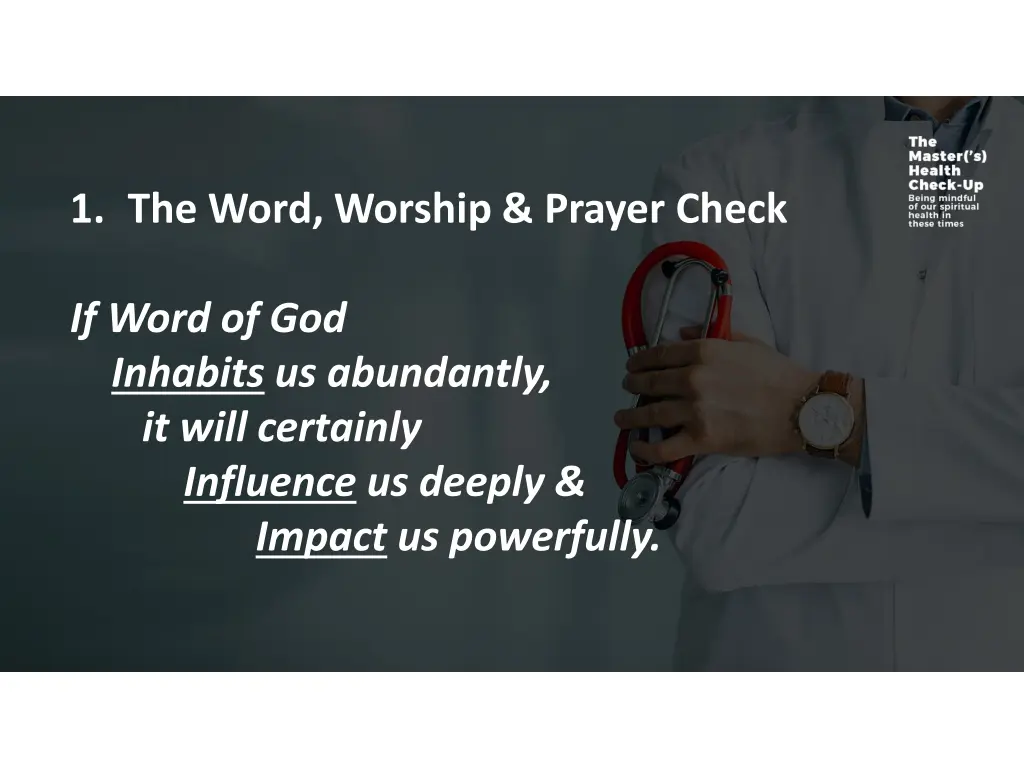 1 the word worship prayer check 3