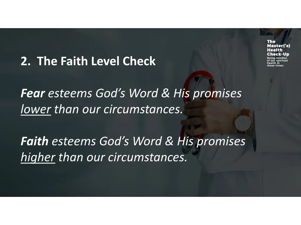 2 the faith level check 1