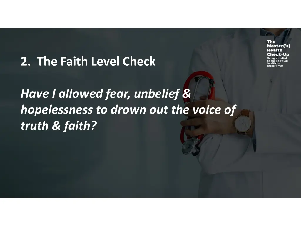2 the faith level check