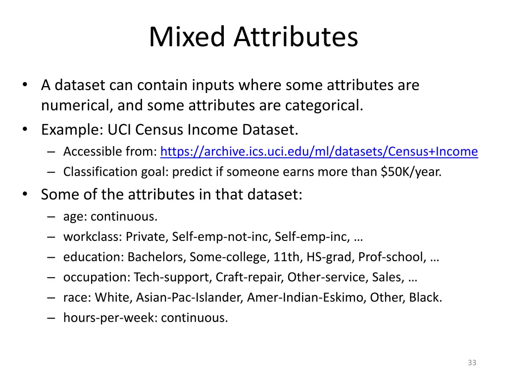 mixed attributes