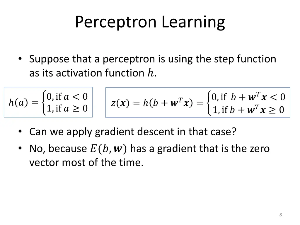 perceptron learning 3