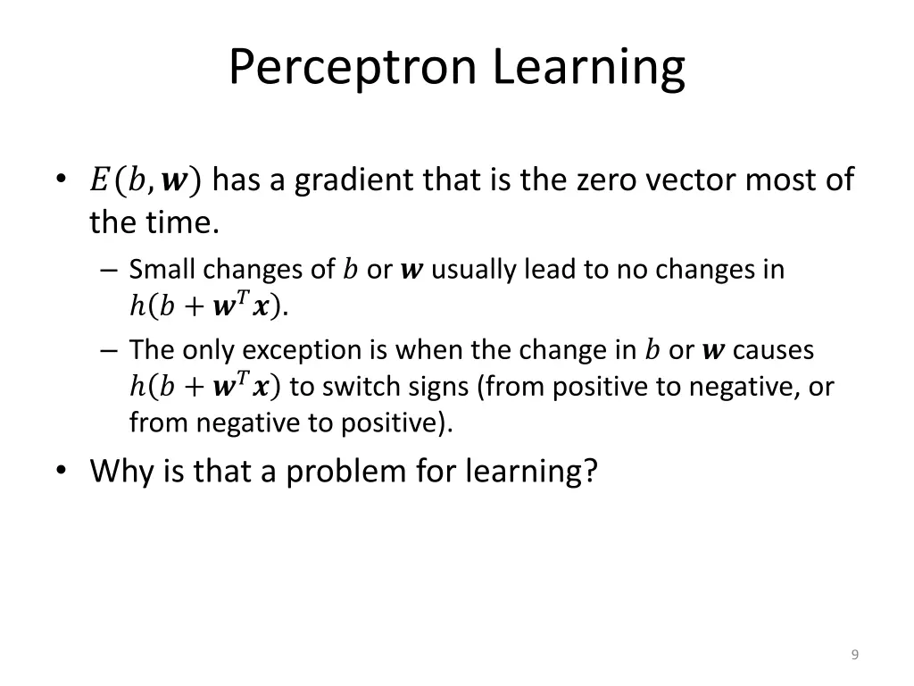 perceptron learning 4
