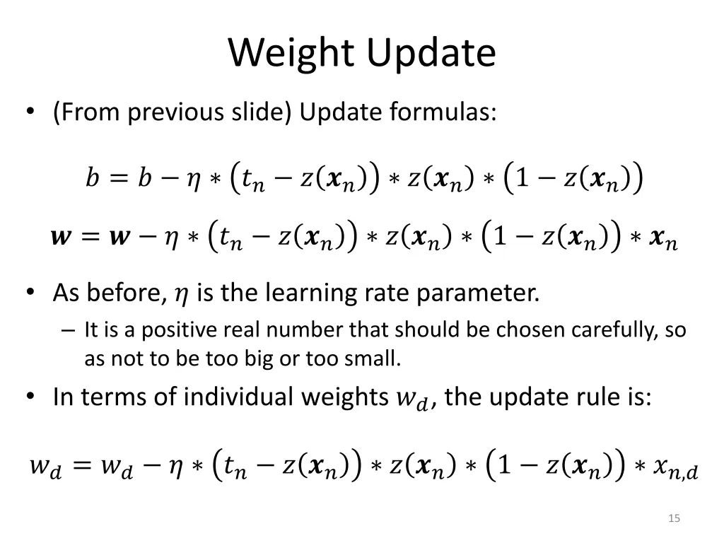weight update 1