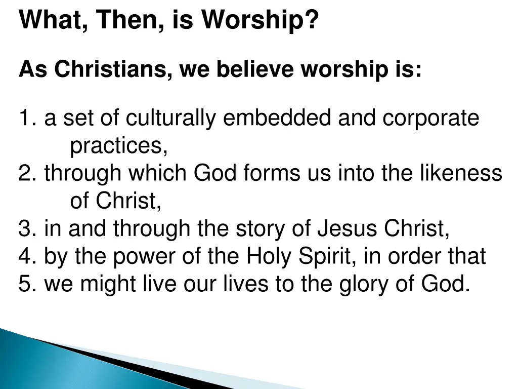 what then is worship