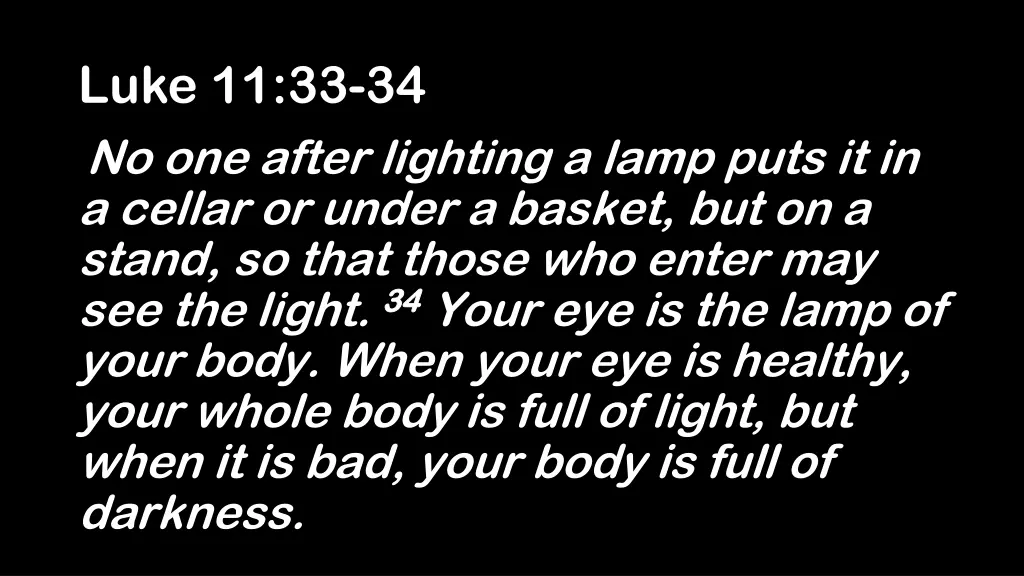 luke 11 33 34
