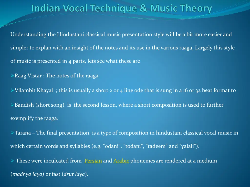 understanding the hindustani classical music