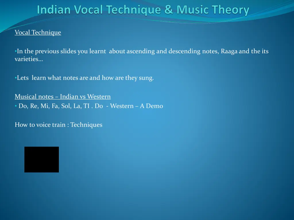 vocal technique