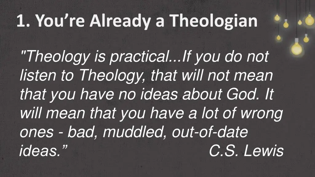 1 you re already a theologian 1