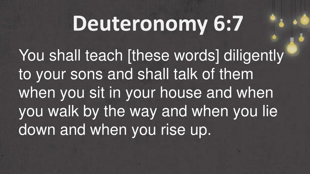 deuteronomy 6 7
