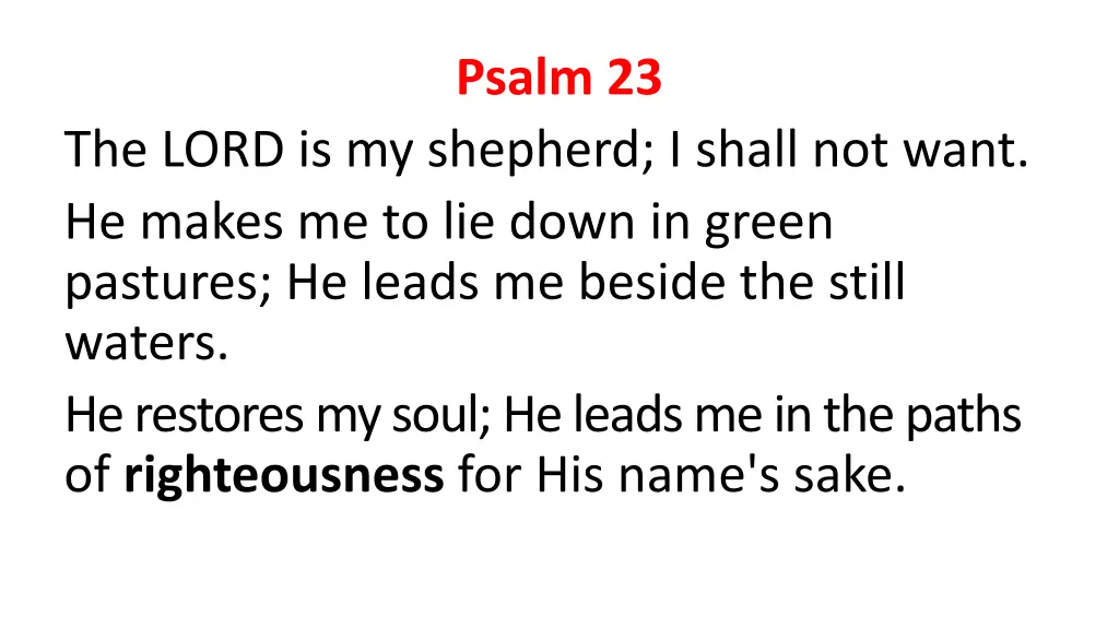 psalm 23