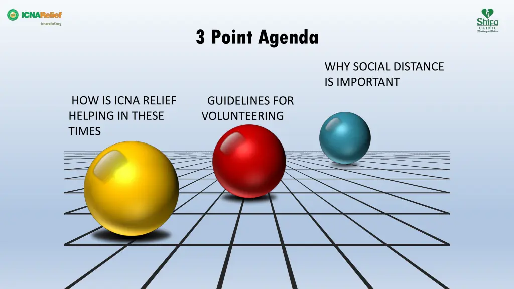 3 point agenda