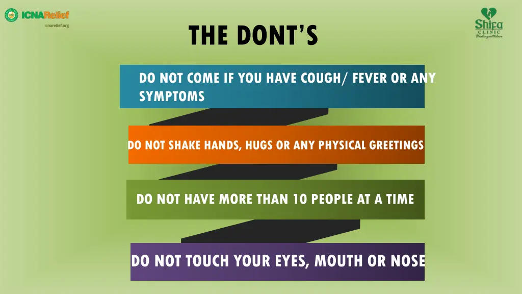 the dont s