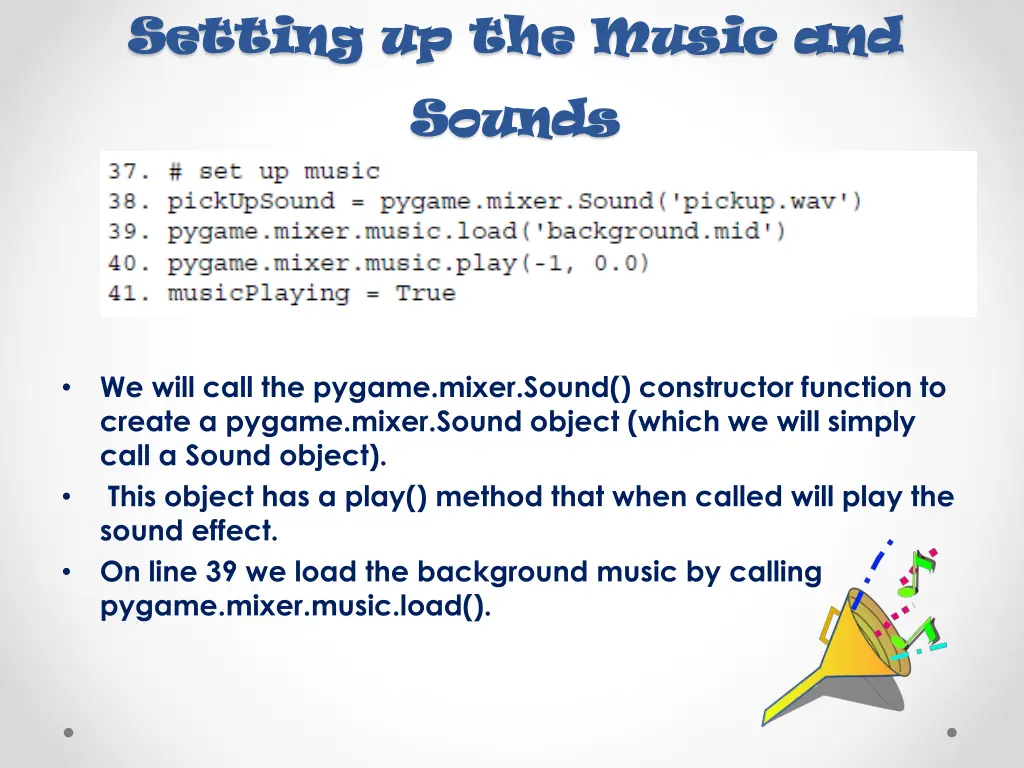 setting up the music and setting up the music and 1