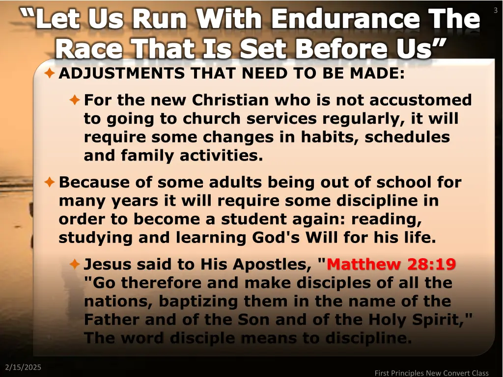 let us run with endurance the race that 2
