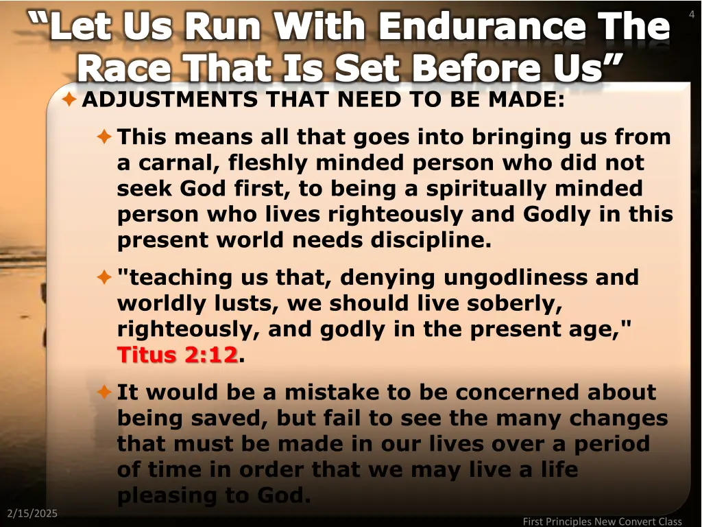 let us run with endurance the race that 3
