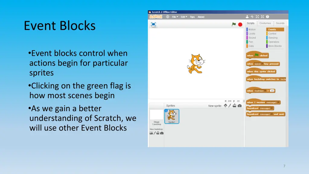 event blocks