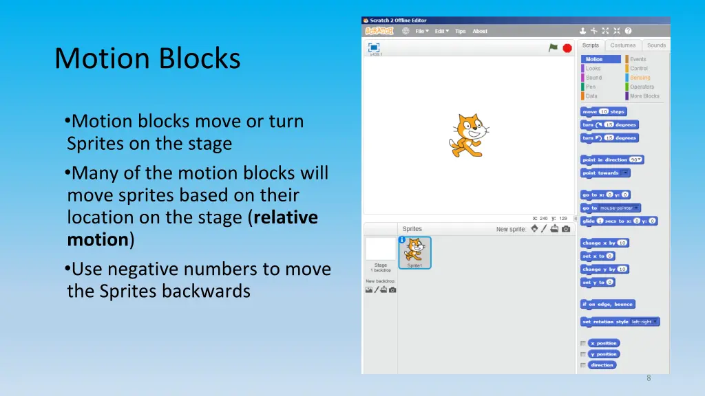 motion blocks