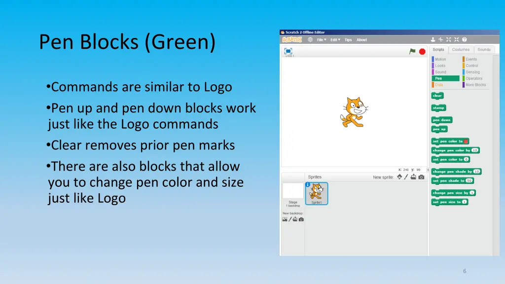 pen blocks green