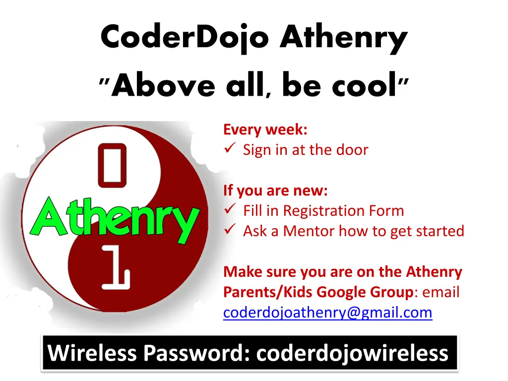 coderdojo athenry above all be cool