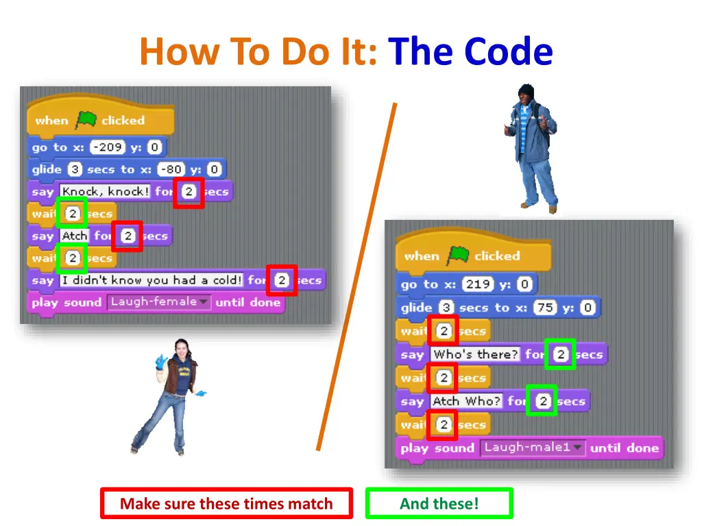 how to do it the code
