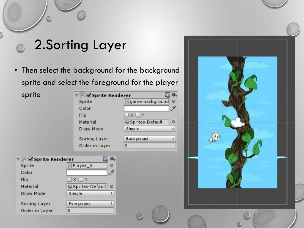 2 sorting layer 1