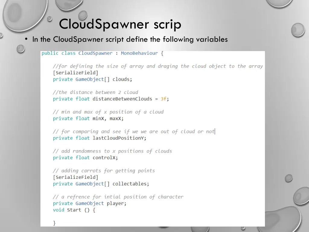 cloudspawner scrip in the cloudspawner script