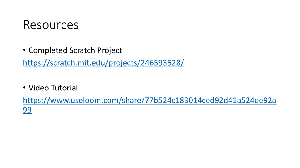 resources