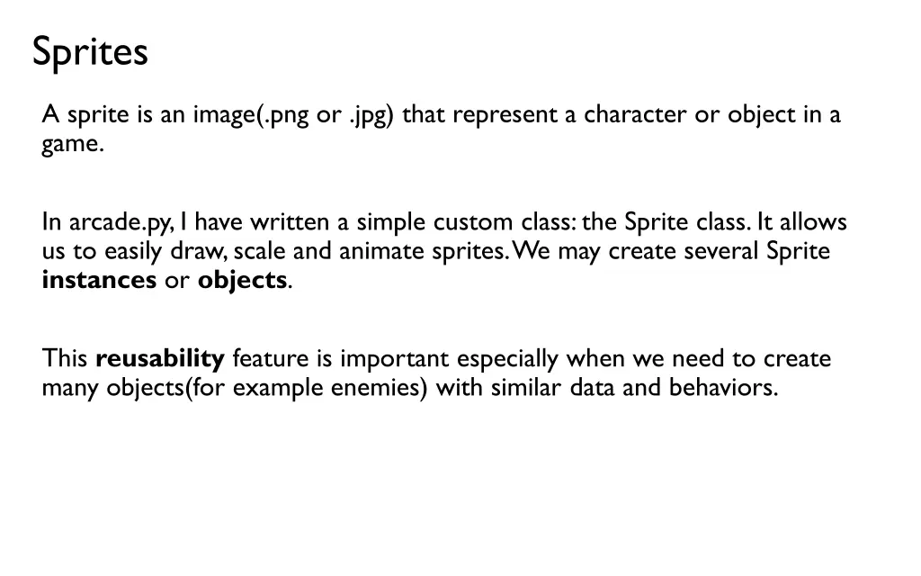 sprites