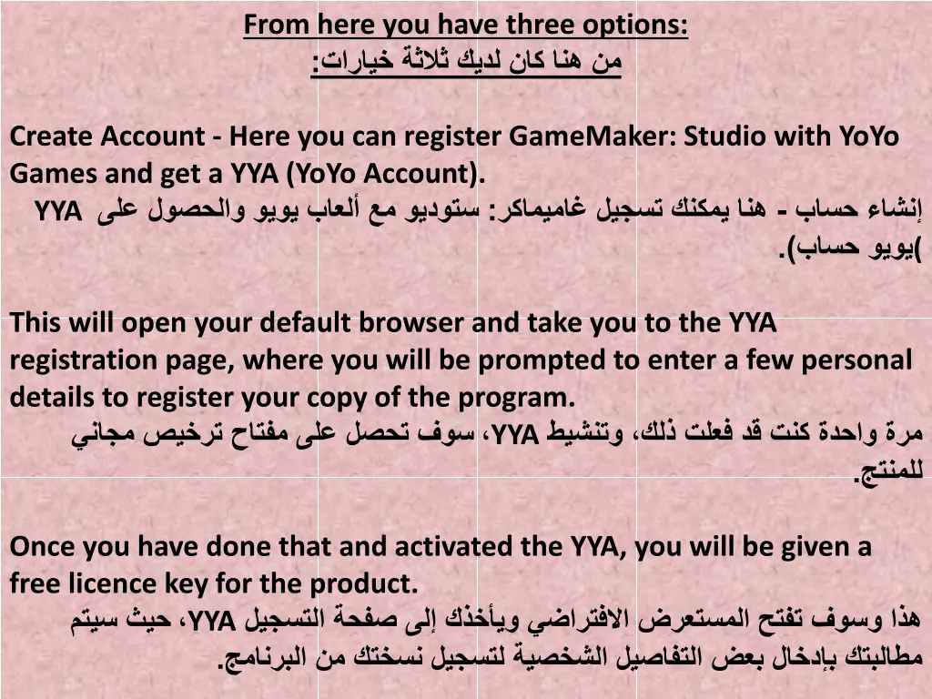 from here you have three options