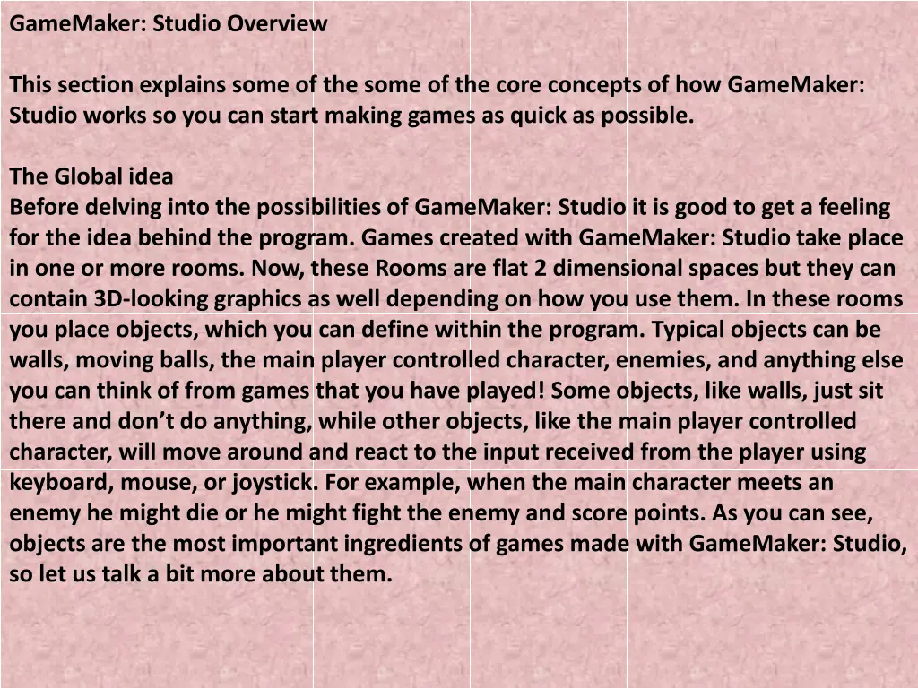 gamemaker studio overview