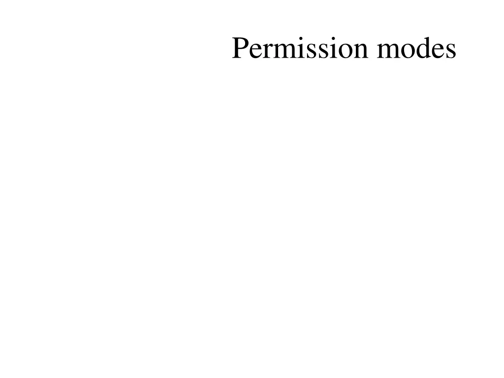 permission modes