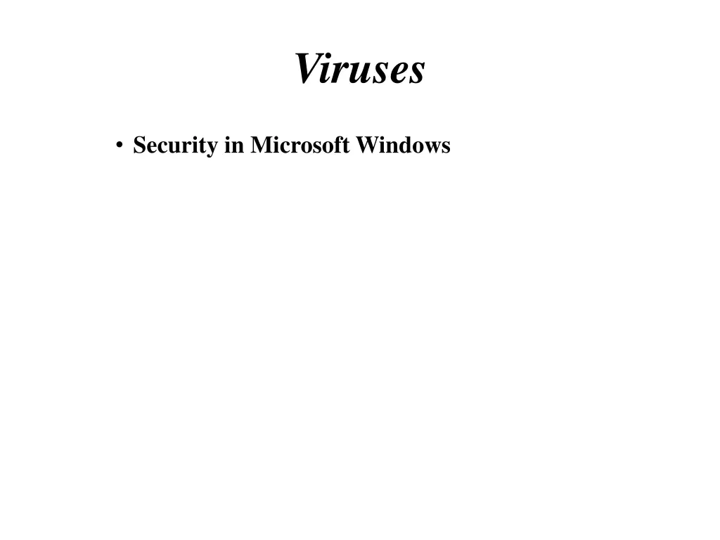 viruses