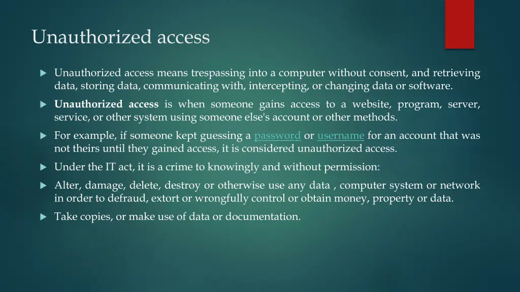 unauthorized access 1