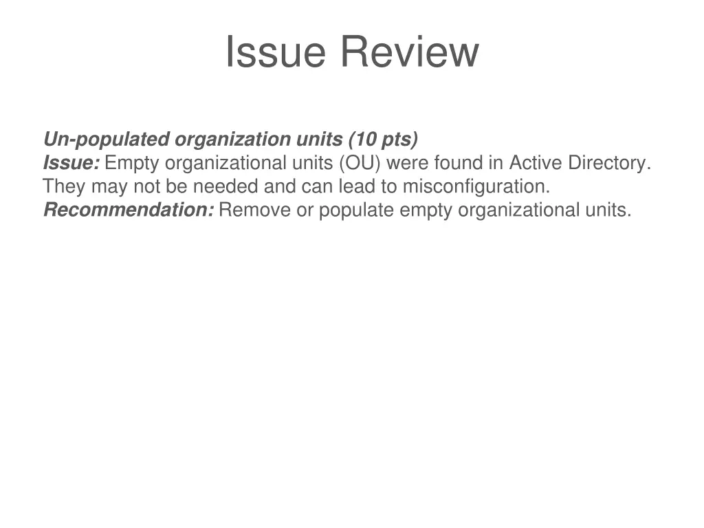 issue review 13