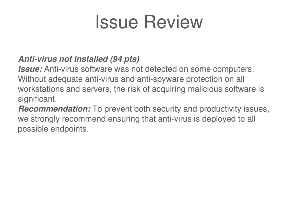 issue review 3