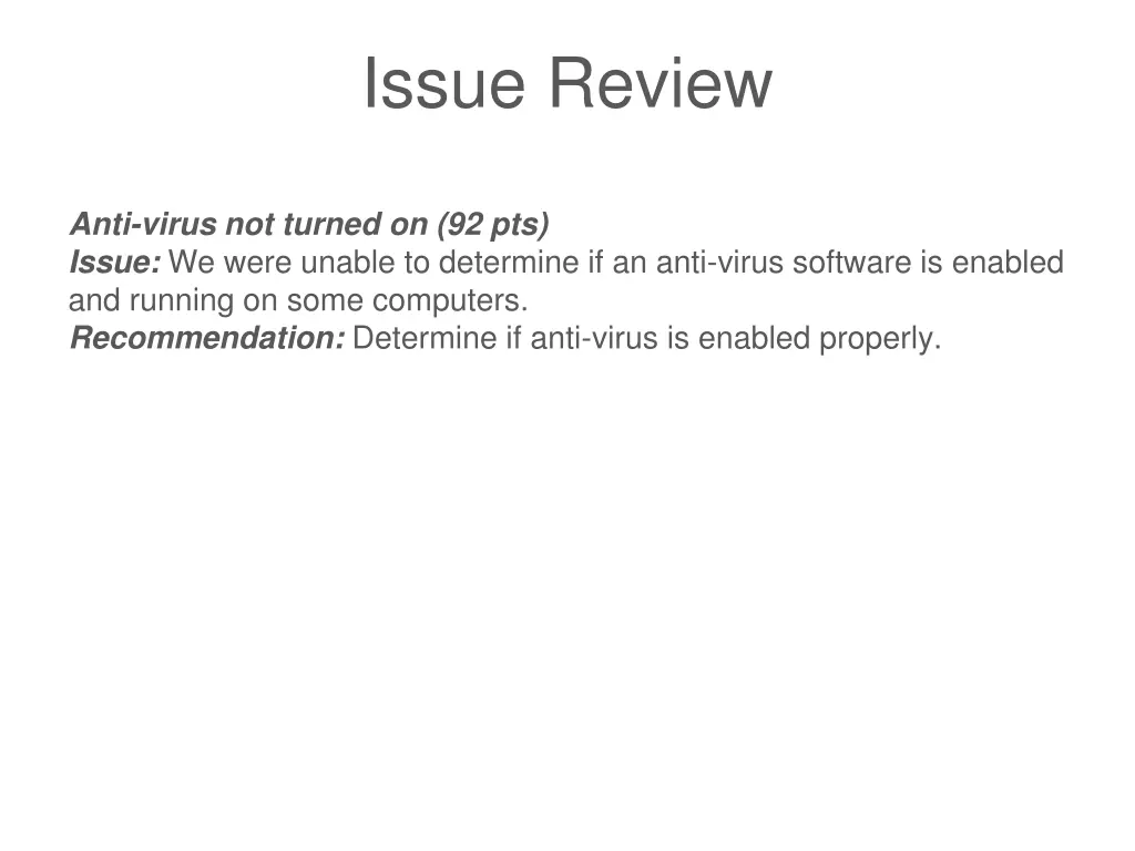 issue review 4