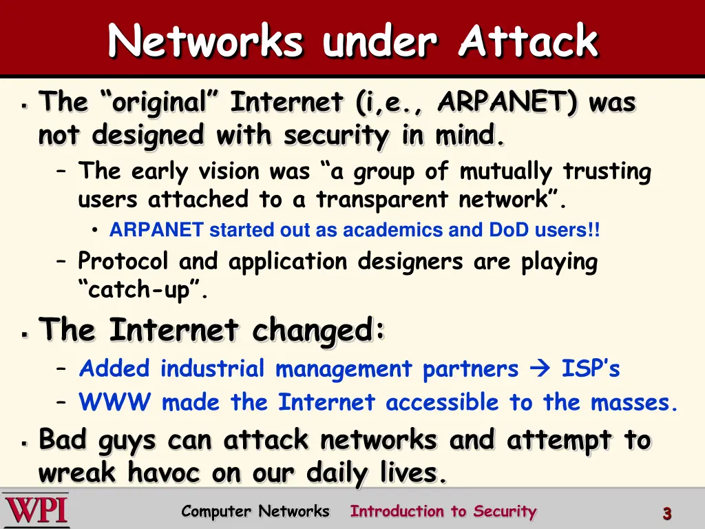 networks under attack
