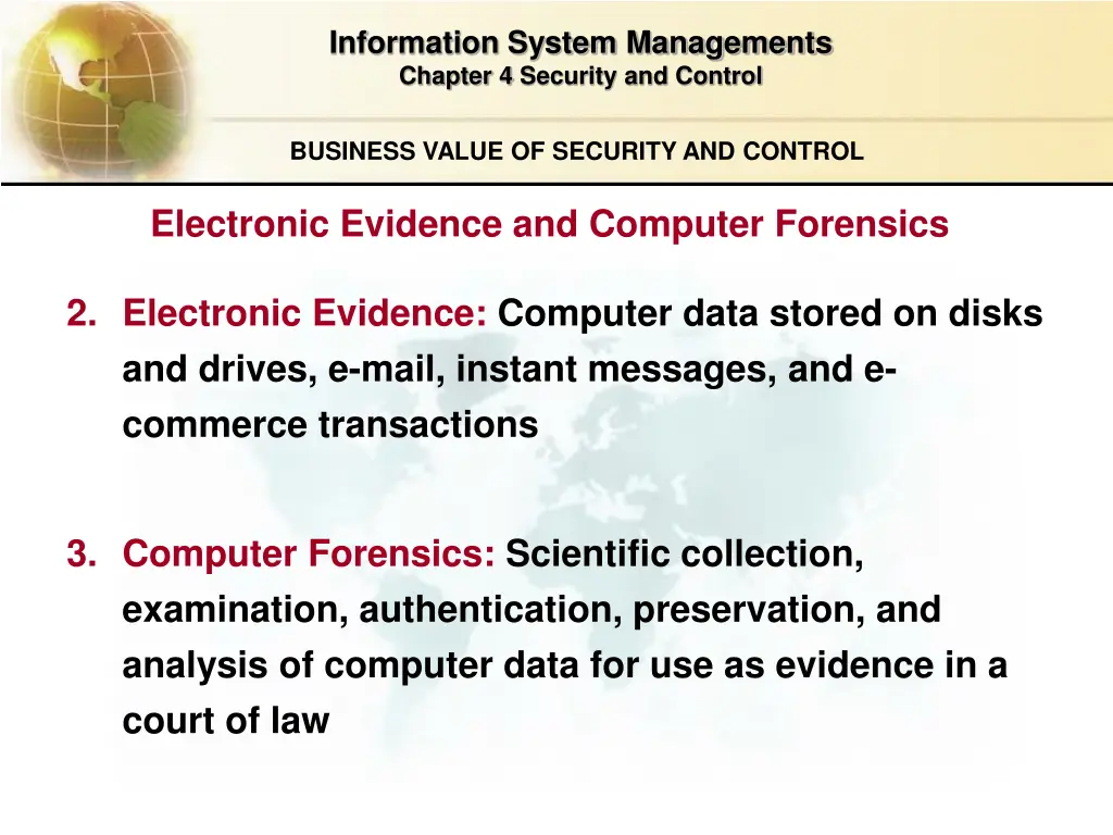 information system managements chapter 4 security 11