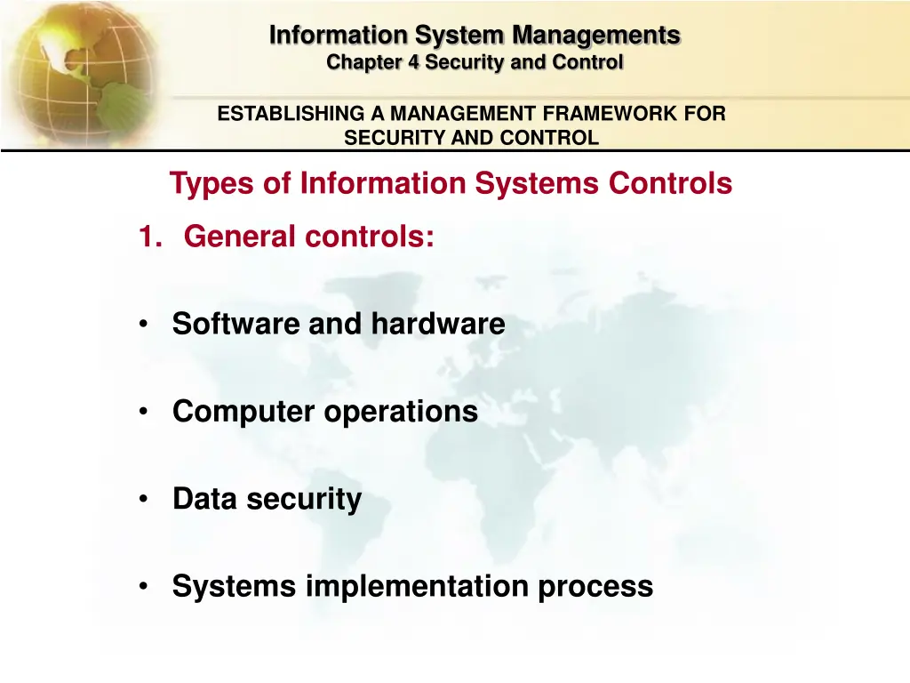 information system managements chapter 4 security 12