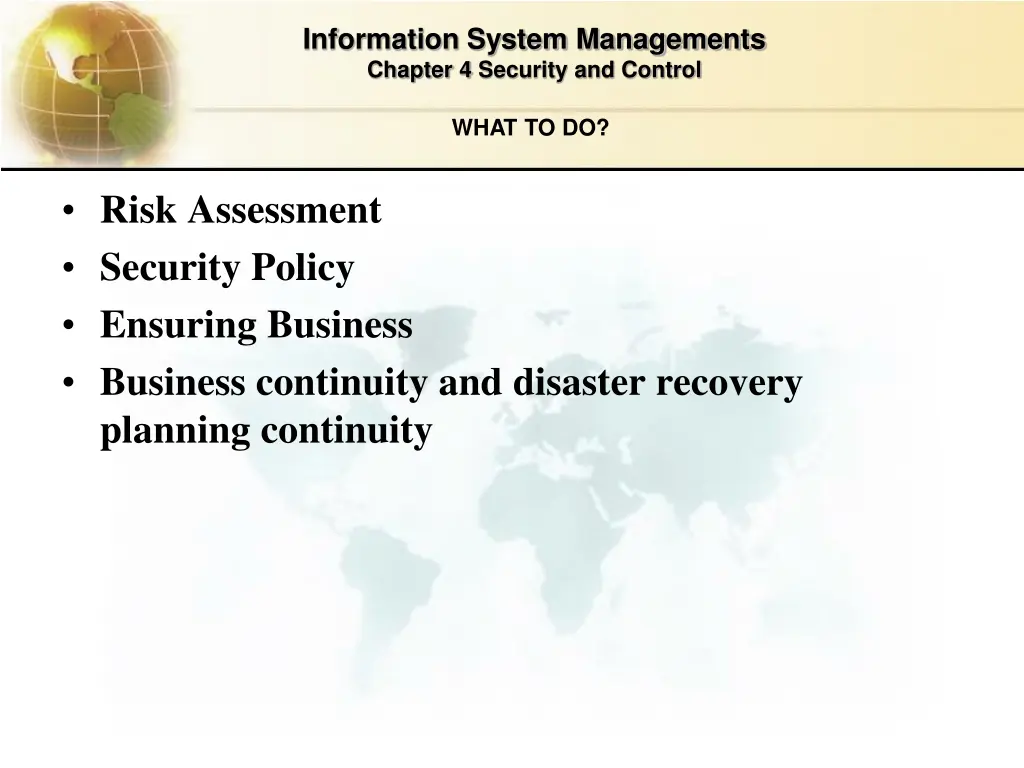 information system managements chapter 4 security 14